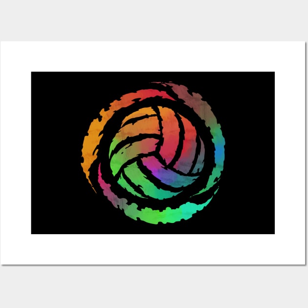 Colorful Volleyball Gift Print Volleyball Team Print Wall Art by Linco